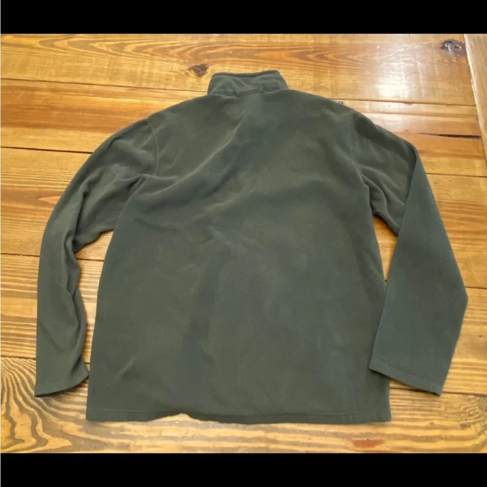 The North Face mens green fleece 1/4 zip medium‎